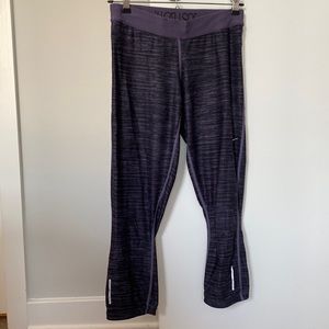 Purple/Black Nike Dri-Fit Leggings - Size M